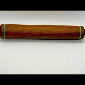 Straight Turquoise Inlay rolling pin, Wood Rolling Pin, Baking & Pastry‌‍‍‍‍‍‍‍‍